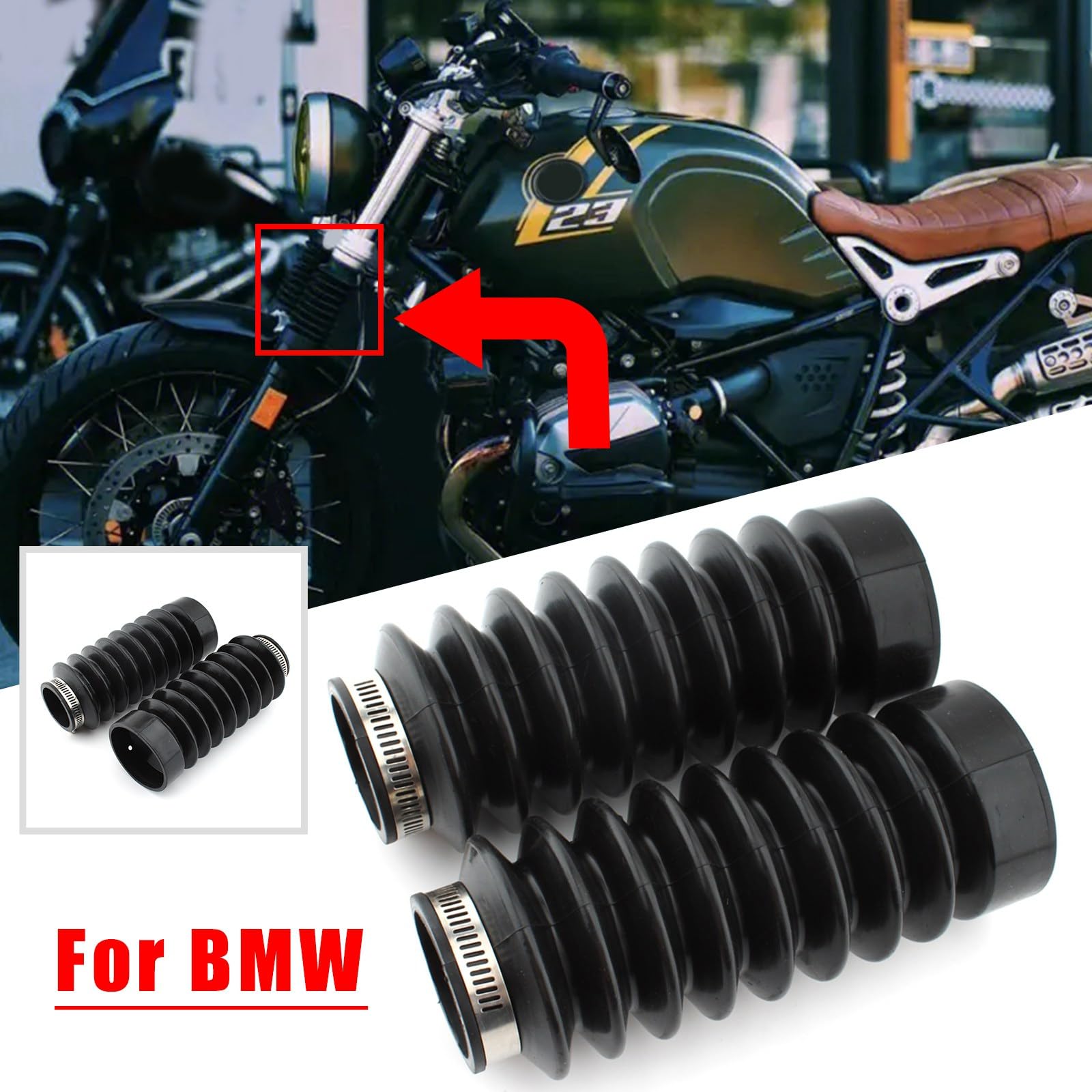 BMW RnineT スクランブラー リアアクスルフォーク 衝突防止ガード BMW RnineT スクランブラー アーバンGS フォークカバー